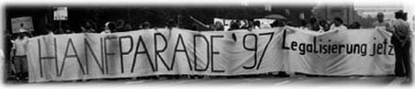 Leitbanner der Hanfparade 1997