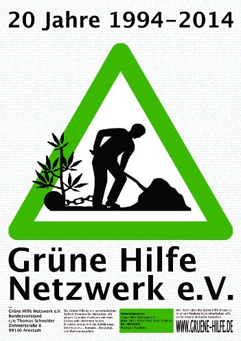 Plakat „20 Jahre Grüne Hilfe“