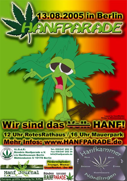 Poster der Hanfparade2005