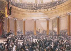 Frankfurter Nationalversammlung 1848 - Gemlde von Ludwig von Elliott