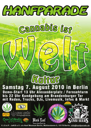 Hanfparade 2010: Cannabis ist Weltkultur