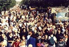Hanfparade 1999 - Blick über die Demonstration
