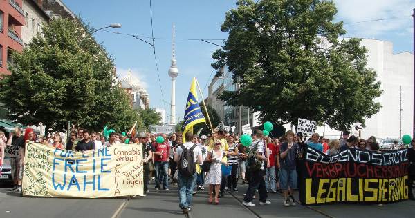 Ansicht der Spitze der Demonstration - kleine Version