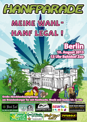 Flyer der Hanfparade