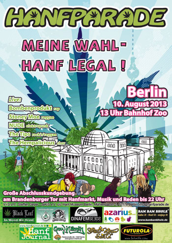 Poster der Hanfparade 2013