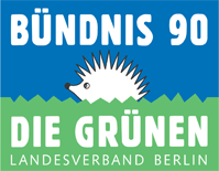 Bündnis 90/Die Grünen Landesverband Berlin Logo mit Igel