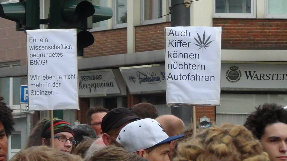 Foto von Selassikai Foto von Transpis auf der Demo