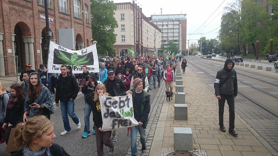 Foto vom Global Marijuana March (GMM) 2015 in Rostock