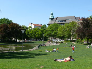 Foto vom Volkspark am Weinberg in Berlin-Mitte