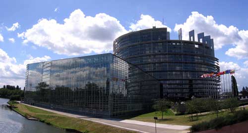 Sitz des Europäischen Parlaments in Straßburg (Frankreich)