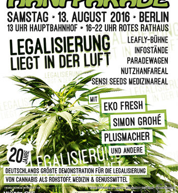 Poster der Hanfparade 2016
