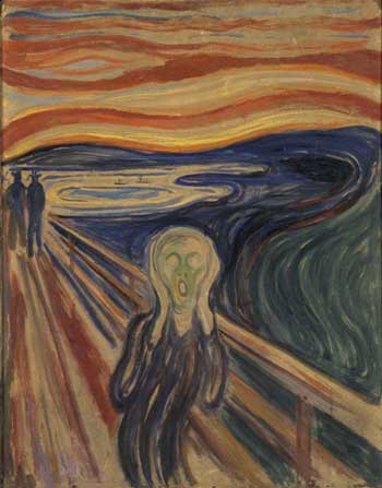 Der Schrei - Gemälde von Munch