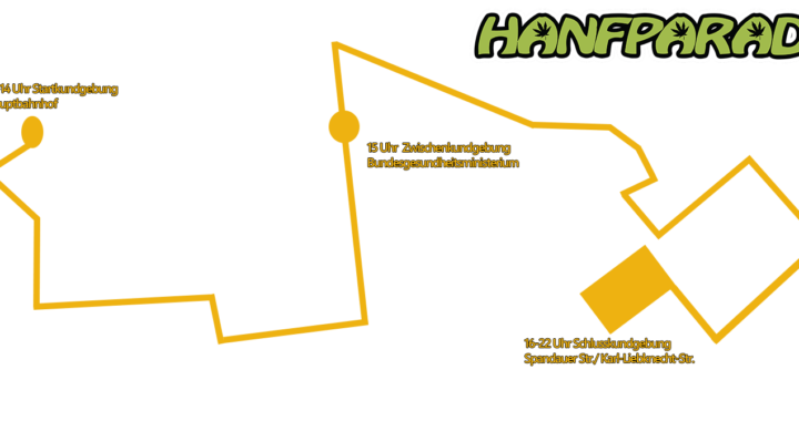 Die Route der Hanfparade