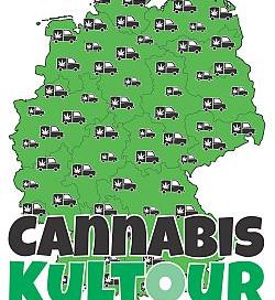 Poster der Cannabiskultour durch Deutschland, 250 Pixel