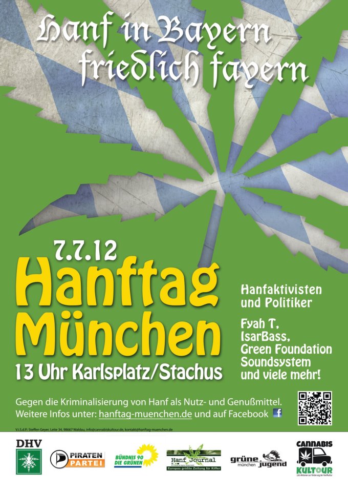 Poster des Hanftags in München