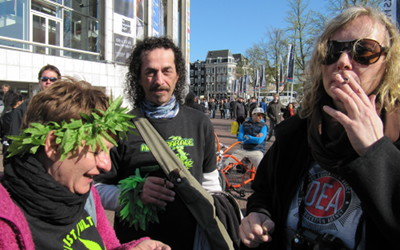 Foto von Hanfaktivisten aus Berlin auf dem AMS 420 Festival
