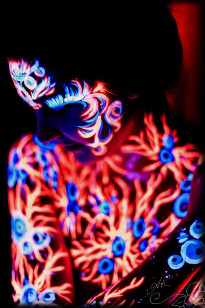 Foto von UV-Bodypaintings