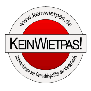 Logo von Kein Wietpas! mit der Webadresse