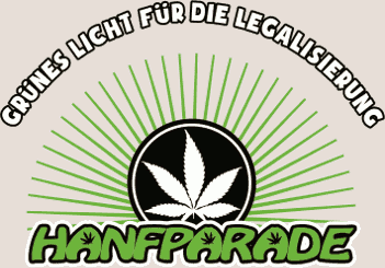 T-Shirt-Druckmotiv „Grünes Licht für die Legalisierung – Hanfparade“