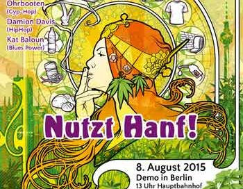 Poster der Hanfparade 2015