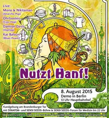 Poster der Hanfparade 2015