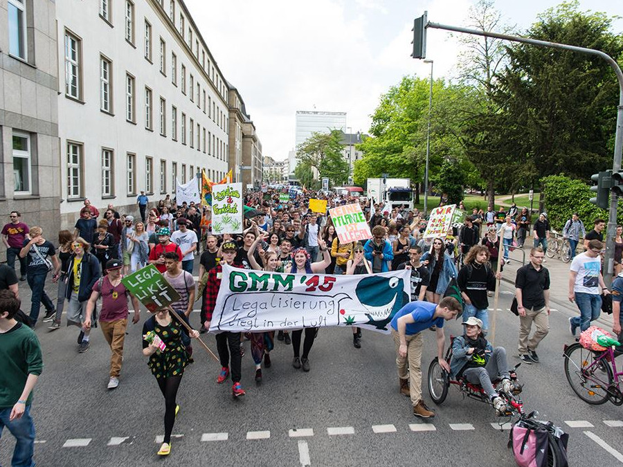 Menschenmenge bei der Demonstration