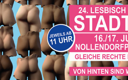 Banner zum Berliner Schwul-Lesbischen Stadtfest