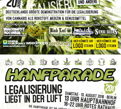 Poster der Hanfparade 2016