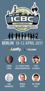 Grafik Programm zur ICBC 2017 in Berlin, International Cannabis Business Conference