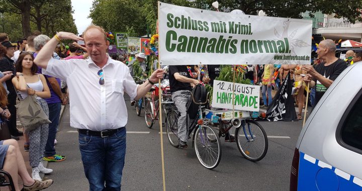 Hanfblock auf dem CSD 2017 in Berlin