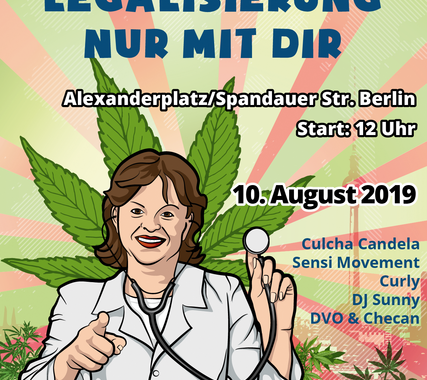Eines von Vier Hanfparade Poster 2019 Motiven