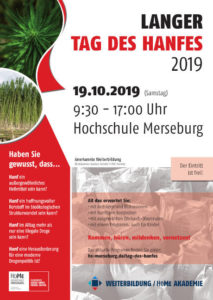 Infoplakat Tag des Hanfes 2019 HS Merseburg