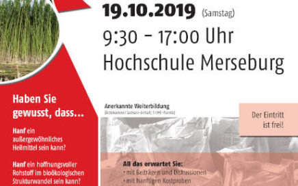 Infoplakat Tag des Hanfes 2019 HS Merseburg