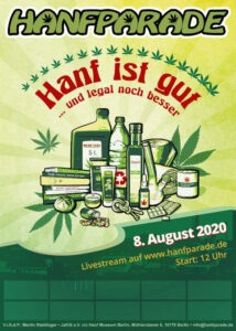 Hanfparade 2022 Poster Grafik