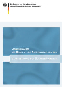Drogen- und Suchtkommission beim Bundesministerium für Gesundheit (2002): Titelblatt Abschlussbericht Drogen- und Suchtkommission