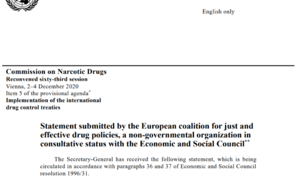 CND Suchtstoffkommission Mitteilung der Nicht Regierungs Organisationen zu Cannabis als Medizin WHO