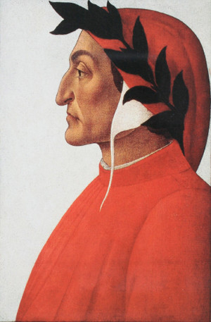 Dante Alighieri im Portrait von Sandro Botticelli
