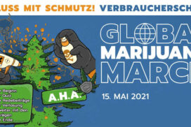 Info Grafik zum GMM Global Marijuana March in Deutschland 2021