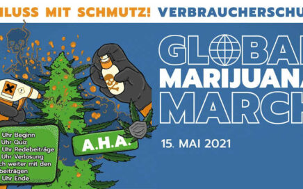 Info Grafik zum GMM Global Marijuana March in Deutschland 2021