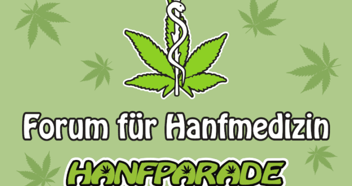 Banner für das Forum für Hanfmedizin auf der Hanfparade