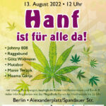 Poster Motiv Hanfparade 2022 am 13.8. in Berlin