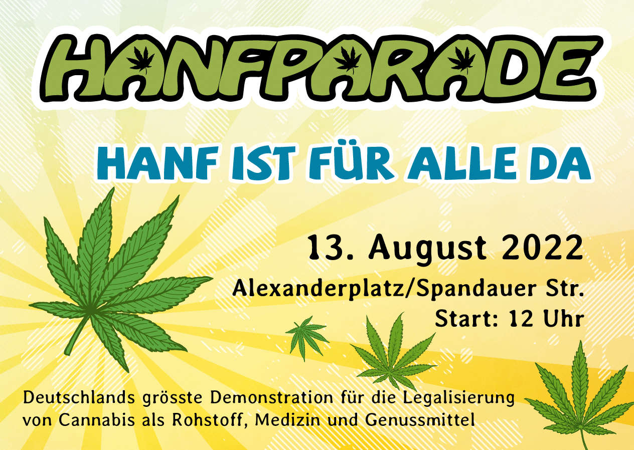 Grafik Hanfparade 2022 Hanf ist für alle da