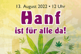 Hanfparade 2022 Hanf ist für alle da - Quadratische Grafik