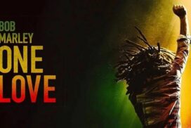 Grafik Banner zum Film "Bob Marley - One Love". Spezial Kino Runde im Kino Hasenheide, Berlin anlässlich der Hanfparade am 10. August. Mit freundlicher Genehmigung durch Paramount.