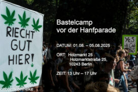 Foto zum Hanfparade Bastelcamp vor der Hanfparade
