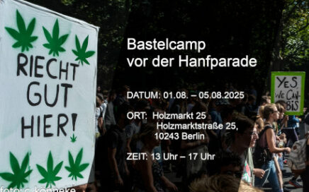 Foto zum Hanfparade Bastelcamp vor der Hanfparade