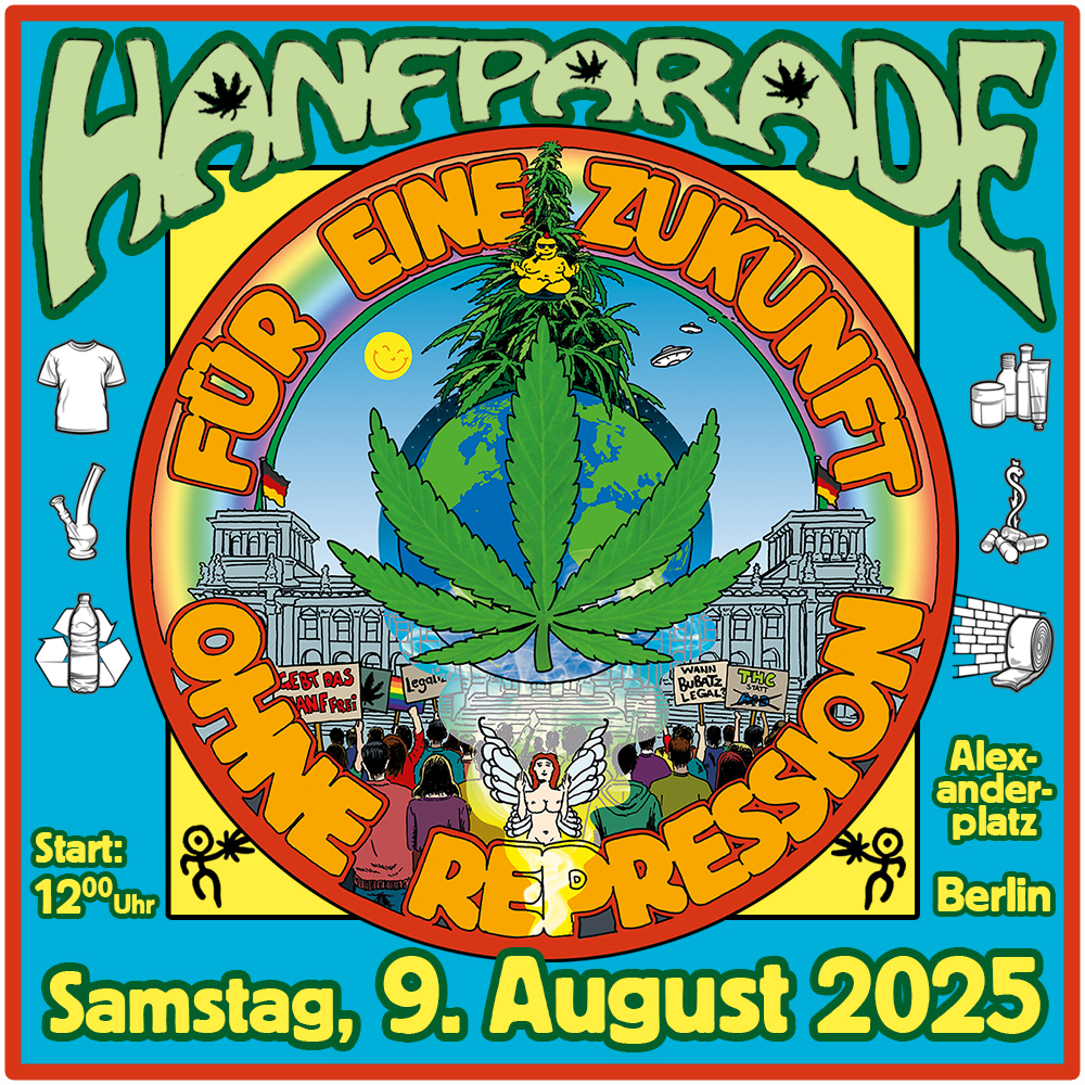 Hanfparade Grafik für Social Media