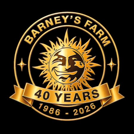 40 Jahre Barney's Farm Logo für 2026