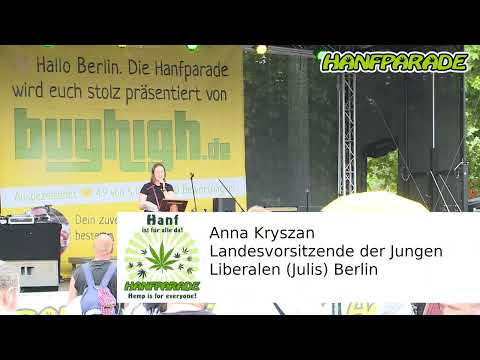 Anna Kryszan - LaVo der Jungen Liberalen - Hanfparade 2022