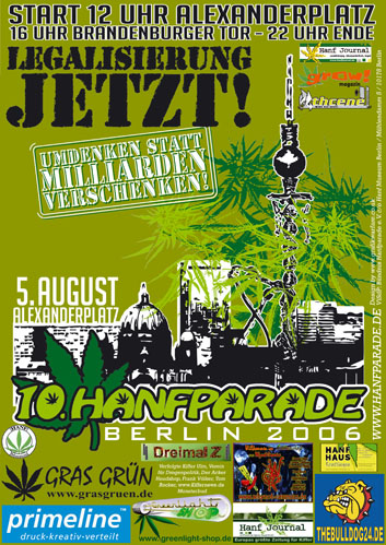 Poster der 10.Hanfparade